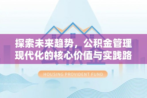 青田探索未来趋势，公积金管理现代化的核心价值与实践路径